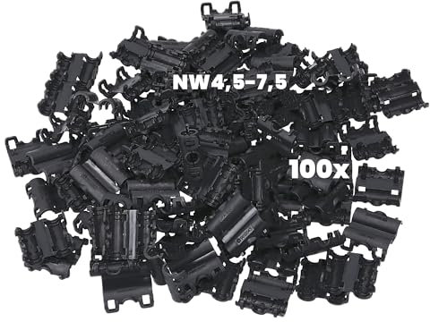 Kalitec 9810375 - Distributore a forma B NW 4,5 – 7,5 nero, distributore per tubo corrugato, 3 vie, scatola di distribuzione, colore nero