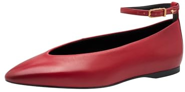 Tamaris Ballerina Strap 1–22161-45 ballerinaskor, RED, 38 EU, röd, 38 EU