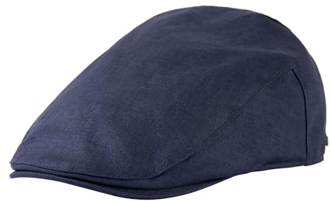 TOP-EX 100% Leinen Schiebermütze Herren Sonnenhut Sommer Schirmmuetze