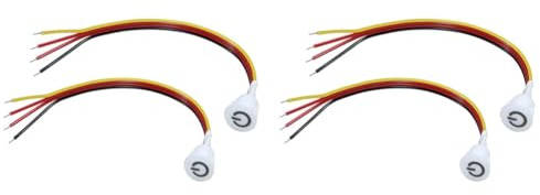 Reinscer 4 Stück Touch Dimmer Schalter DC3,7 V 5 V 12 V Stufenloser Dimmschaltersensor für LED Licht, Wohnmobil, Schrank, Kleiderschrank und Streifen