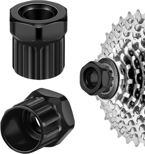 FWORUAIS 2 Stück Zahnkranzabzieher, Schraubkranz Abzieher, Fahrrad Kassette Werkzeug zum Entfernen von Kassetten & Ritzel, Reparaturwerkzeug für Shimano Mountain Bike