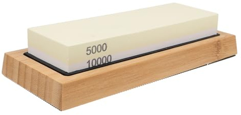 Zerodeko Ensemble de Pierre à Aiguiser Support Outil de Meulage en Corindon pour Couteaux Cuisine Accessoire Pratique pour Ustensiles de Jardin et Maison