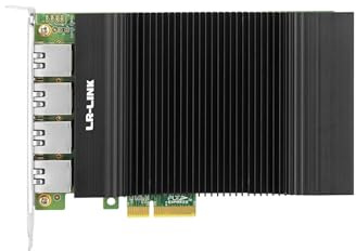 PCIe 2.0 x4 Quad-Port 2.5G Ethernet Frame Grabber, Compatible with PCIe x8 and x16 Lanes, Supports up to 2.5Gbps Data Transfer Rate
