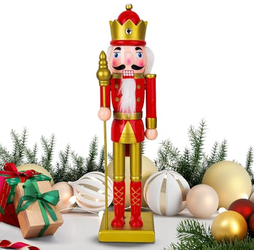 Décorations de Noël Casse-noisette, figurines traditionnelles peintes Casse-noisette, statue de collection pour centre de table pour étagère de cuisine, comptoir, fenêtre, armoire, comptoir