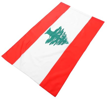 Abaodam Drapeau Libanais Lumineux et Portable pour Décoration Intérieure et Extérieure pour Événements Parades et Symbole Vibrant National
