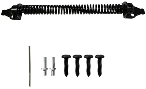 MAGICLULU Kit Chiudiporta Automatico per Cancelli in Legno, Molla Chiudiporta Resistente in Acciaio Chiusura Silenziosa, Kit per Recinzione Esterna Adatto a Porte Giardino e Terrazza