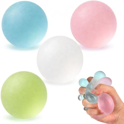 4 Stück Sensory Oil Stress Ball, Kokosnussöl Stressball