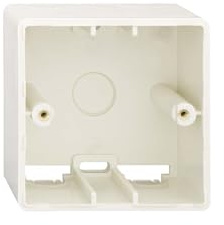 Rutenbeck UAE-Cat.5e mit 6 ApG (Aufputzgehäuse für UP-Bauformen) Dose perlweiß