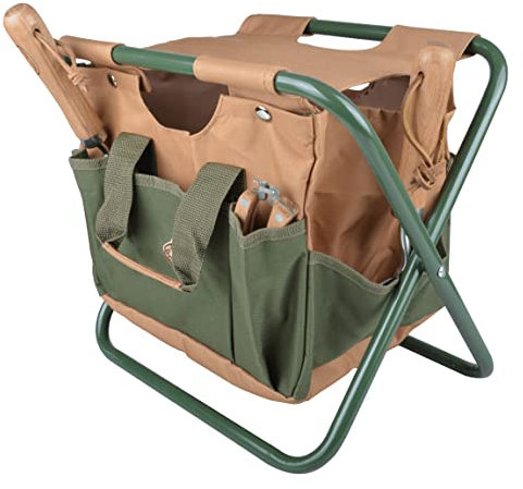 Fallen Fruits Esschert Design GT01 - Sgabello portautensili, taglia unica, colore: Verde