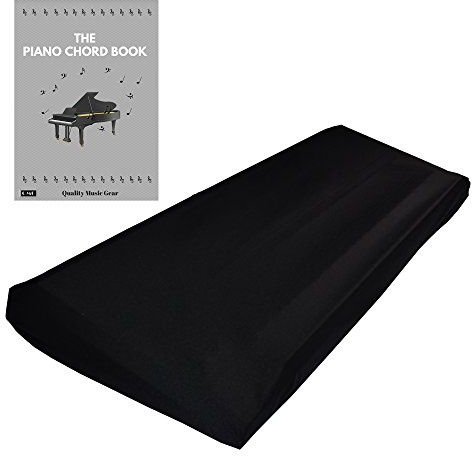 Dehnbare Keyboard Staubschutzhülle Für Keyboards Mit 88 Tasten: Am Besten Geeignet Für Alle Digitalen Klaviere & Konsolen– Kostenloses Klavierakkorde E-Book – 49”×17”×6”