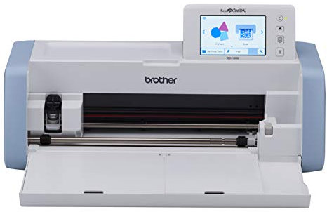 Brother ScanNCut DX 1000 Hobbyplotter: innovativ und vielseitig, mit Integriertem Scanner 600dpi, Automatikmesser, großer Heller LCD-Touchscreen