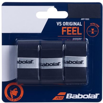 Babolat 2 Packungen mit 3 Overgrip Vs Original schwarz