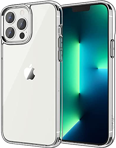 JETech Skal för iPhone 13 Pro 6,1 Tum, Anti-Gulning Stötsäkert Bumper Case, Repfri Klar Tillbaka (HD Klar)