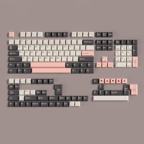 Juego de 172 Teclas de Doble Disparo Cherry Profile Olivia Keycap para 60% 65% 75% 95% Cherry MX Switches Teclado mecánico Alice Keyboard | Compatible con interruptores Cherry Mx 61/64/87/104/108 ISO ANSI Layout Alice Keyboard teclados mecánicos