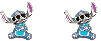 Disney Lilo & Stitch - E906250RRHL.PH - Boucles d'Oreille Femme - Argent 925/10000 1.0 G, taille unique, Argent sterling, Pas de gemme