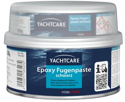 Yachtcare Epoxy Fugenpaste 500g - Epoxy Füllpaste schwarz für Holz