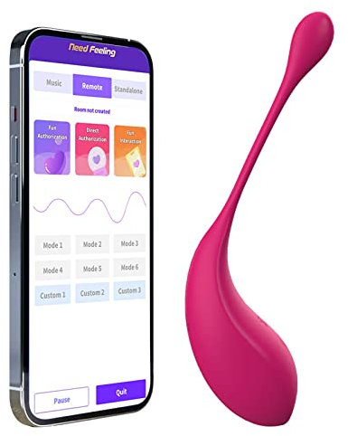 YcsLust Kugel-Vibrator,Wearable Panty G-Punkt-Vibrator-Dildo mit APP-Steuerung,G-Punkt-Klitoris-Stimulator Paar-Vibrator mit 10 Vibrationen,Tragbarer G-Punkt-Vibrator,geeignet für paar frauen（Rosarot）
