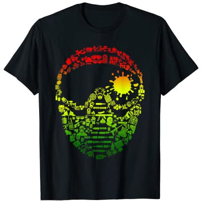 Paintball-Helm Icon T-Shirt für Paintballer Mädchen Paintball T-Shirt