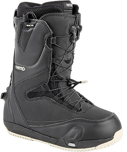 Nitro Damen CAVE TLS Step ON All Mountain Freestyle Freeride Schnellschnürsystem Boot Snowboardboot, Black-Sand, 25.0