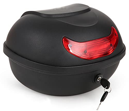 Motorrad-Heckbox, Motorrad-Back-Top-Box-Koffer, universelles Motorrad-Top-Case, harter Kofferraum-Top-Case für Motorroller, Tour-Heckbox, Gepäck- und Helm-Aufbewahrungsbox, mit universellen Montagetei