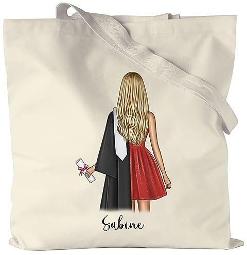 Kiddle-Design Bachelor Master Abitur 2026 Jutebeutel Abschluss Geschenk Personalisiert Name Absolventin Doktor Geldgeschenk Tochter zum Abi