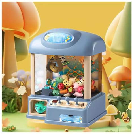 HAZARA Machine à Pince FêTe Foraine Exercer La Coordination œIl-Main ， Distributeur Bonbon Adaptable à Diverses Occasions ， Candy Grabber Machine Convient Aux Centres Commerciaux,Blue