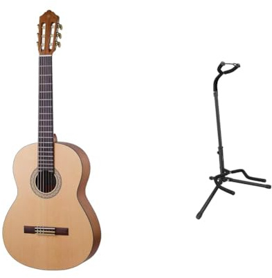 Yamaha C40MII Full Size Classical Concert Guitar – Matt Natural + Amazon Basics Guitar Stand