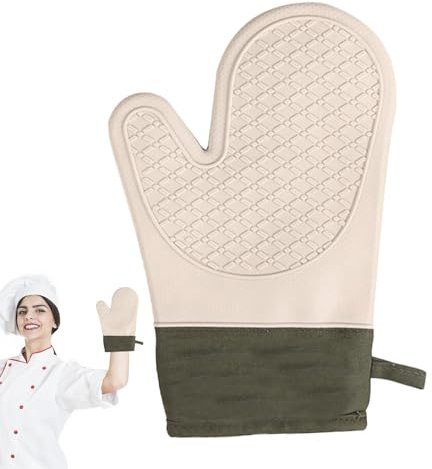 Silikon-Isolierhandschuh, Grill-Silikonhandschuhe, hitzebeständige Silikon-Küchenhandschuhe, hitzebeständige Silikon-Ofenhandschuhe für Zuhause, Küche, Dessert, Kuchenladen