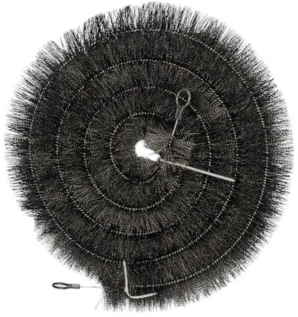 Top Home Solution ® 1 x 4 Meter Gutter Brush – 100mm Polypropylene Gutter Leaf Guard, Easy to Install Gutter Cleaning Gadget for Block Debris, Moss and Leaves (1 Pc = 4 Meter)