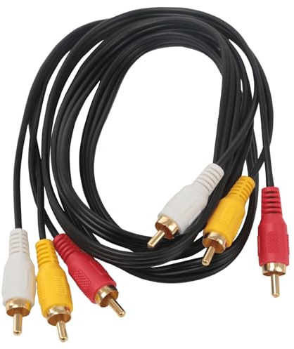 Blendend Cavo audio per connettori 3RCA a jack 3RCA, 1,5 m, nero