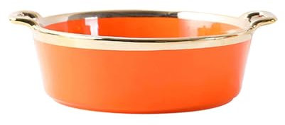 Keramikporzellan Nordischer Luxus Phnom Penh Rechteckige Lasagneformen tief, Rechteckige Auflaufformen tief, Backformen ofen-orange-rund