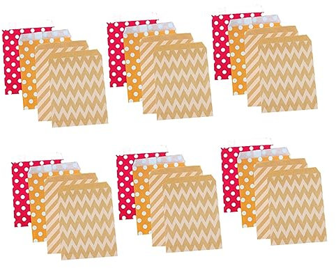 minkissy 100stücke Einweg Dessert Taschen Streifen Papier Taschen Candy Beutel Für Süßigkeiten Snacks Spielzeug Und Partys