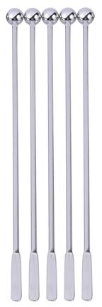 CQJJXKYC mischpaddel 19 cm Rührstäbchen, Kaffeerührlöffel, Paddelrührer, Wiederverwendbare Rührstäbchen, Getränkerührer Kunststoff Maischepaddel(5 pcs)