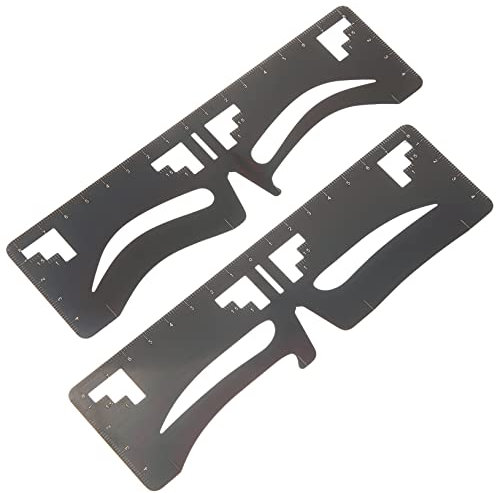 minkissy 2pièces Règle Sourcil Gabarit De Guidage Sourcils Pochoir Guidage Outils Maquillage Fournitures Maquillage