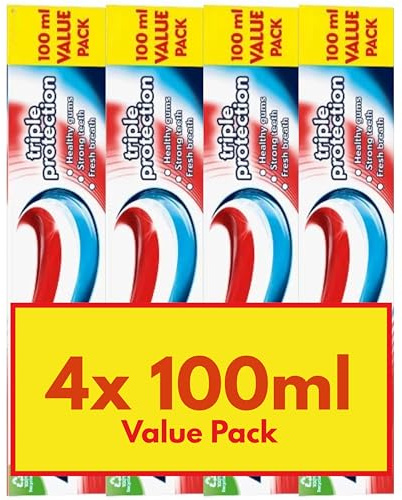 4 Pack Bundle - Triple Protection Toothpaste (4X 100ml) Value Pack.
