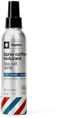 Sapiens Sea Salt Spray Hombre - Spray Sal Marina Pelo BIO y Natural - Efecto Texturizante y Volumen - Enriquecido con Queratina - Aroma Marino 150ml