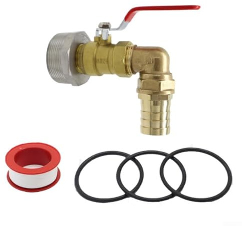 Ersatz-Auslaufventil aus Edelstahl für 200-Liter-Trommelbehälter mit Säure- und Alkalibeständigkeit und sicherer Abdichtungsfunktion (32 mm)