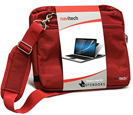 Navitech Red Sleek Premium Water Resistant Shock Absorbent 10.2 to12.1 Laptop/ Netbook/ Notebook Carry Bag Case Compatible With The Acer Aspire TimelineX 3830T, Acer Aspire ICONIA TAB A500 10.1, Acer Aspire ICONIA TAB A501 10.1 , Acer Aspire ICONIA TAB W500 10.1, Acer Aspire ICONIA TAB W501 10.1