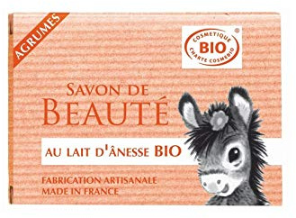 Gravier Savon bio au lait d'anesse + huiles essentielles agrumes 100g