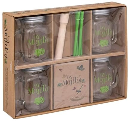 Secret de Gourmet - Coffret à cocktails Mojito 35cm Transparent