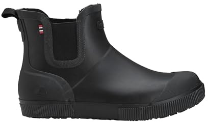 Viking unisex beröm varm regnstövel, Svart, 36 EU
