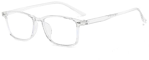 Suertree Blaulichtfilter Distanz Brille Leichte Kurzsichtige Brille Mode Myopia Brillen für Damen Herren Clear -1.5 Dioptrien
