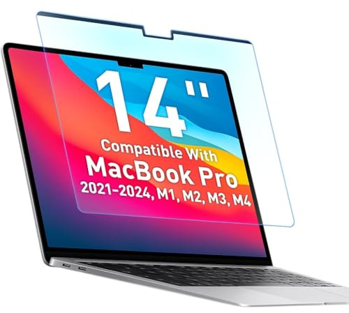 VINTEZ Magnetic Blue Light Screen Protector Compatible With MacBook Pro 14 2021, 2022, 2023, 2024, 2025, M1, M2, M3, M4, M5 Anti Blue Light Blocking Filter for Laptop