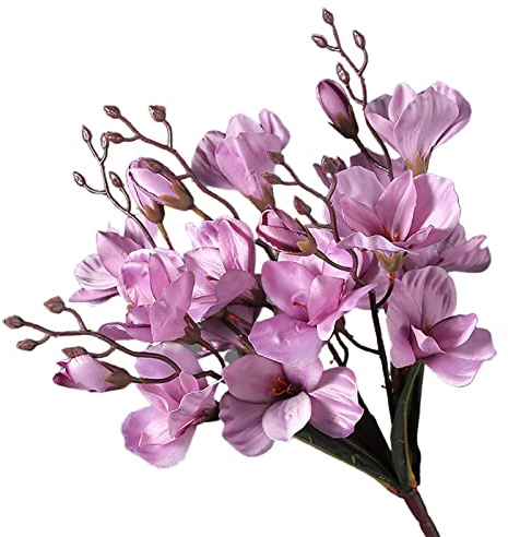 tinysiry Artificial Gladiolus, Artificial Flower Bouquet, Home Office Garden Wedding Party Decoration, Simulation Plant for Home Fireplace Holiday Wedding Décor Purple