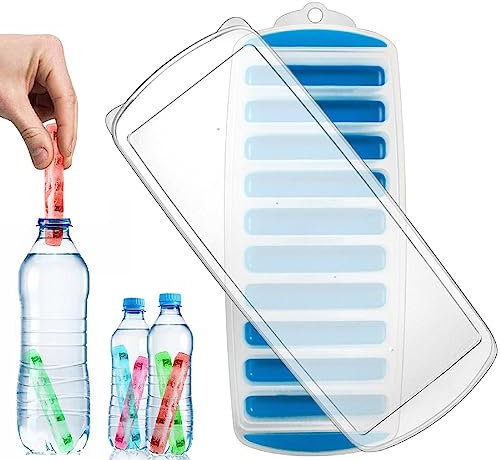 Cubiteras para Hielo Con Tapa,Bandeja para Cubitos de Hielo,Moldes de Cubitos Hielo Silicona,Cubetas Hielo de Silicona,Parte Lnferior de Silicona Cubitos de Hielo,para Whisky Cócteles Agua Bebidas