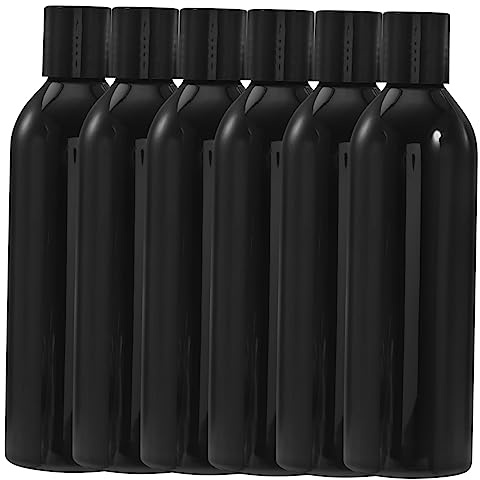 Mikinona 6pcs 250ml Travel Bottles Press Lid Refillable Empty Shampoo Lotion Cosmetic Containers Portable Leak-Resistant Dispensers for Outdoor Travel