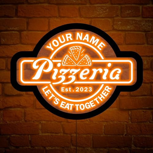 Pizza Neon Schild, Pizza LED Schild, Pizza Lichtschild, Pizzeria Neon Schild, Pizzeria Wanddekoration, Italienisches Restaurant Dekor, Personalisiertes LED Schild