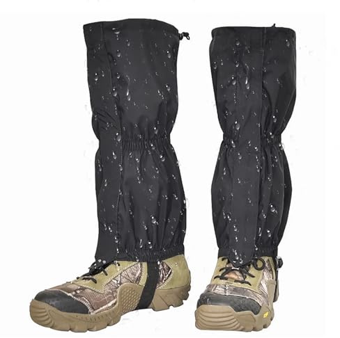 TICKLELY Outdoor Gamaschen,Premium Wandergamaschen - Wasserdicht, Atmungsaktiv, Verstellbar - Schützt vor Schnee, Schmutz, Wind - Ideal zum Wandern, Trekking, Schneewandern
