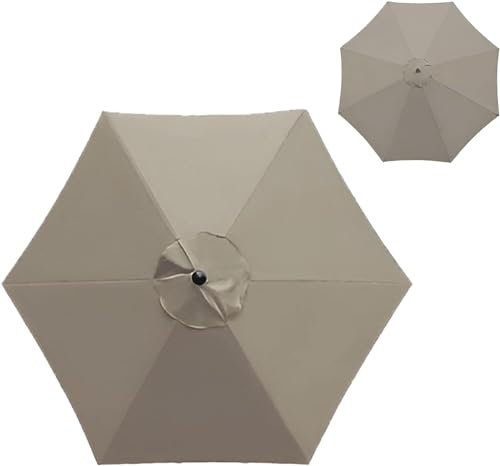 200cm 270cm 300cm Sonnenschirm Ersatzbezug 6/8 Rippen Abdeckung Gartenschirm Stoff Ersetzen Ersatz Bezug Überdachung Ersatzabdeckung Für Balkon, Garten, Pool Und Strand ( Color : 7 , Size : 2.7m 6ribs