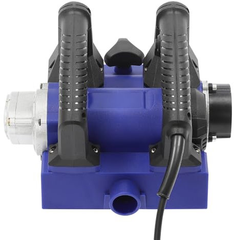 Elektrische Wandhobelmaschine, Akku-Hobel 220V 1300W Handhobel 15cm Breite Hobelmaschine 1-4mm Hobeltiefe Elektrohobel 1000-4000r/min Einhandhobel (Schwarz, Blau)